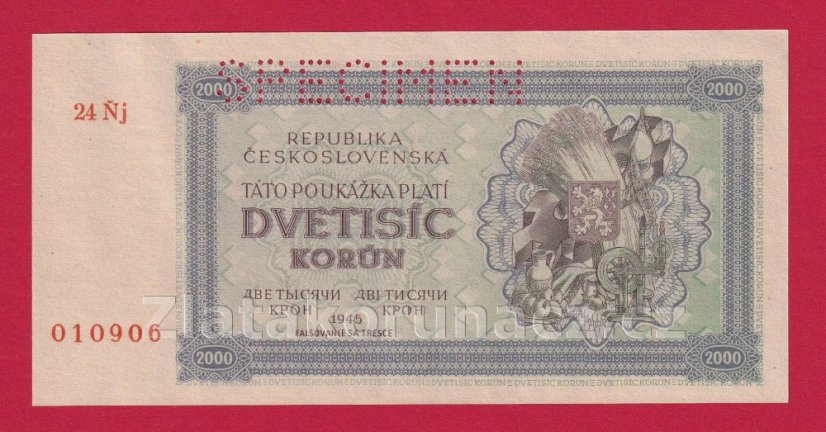 2000 Ks 1945 24 Ňj perf.