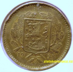 Finsko - 10 markkaa 1938 S