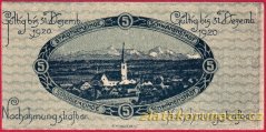 Schwanenstadt - 5 haléřů - 1920 - série B