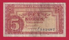 5 Kčs b.l.1945 ZL
