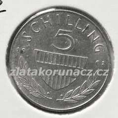 Rakousko - 5 schilling 1962