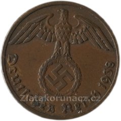 Německo - 1 Reichspfennig 1938 A