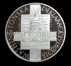 2018 - 500kč Přijetí Washingtonské deklarace Proof