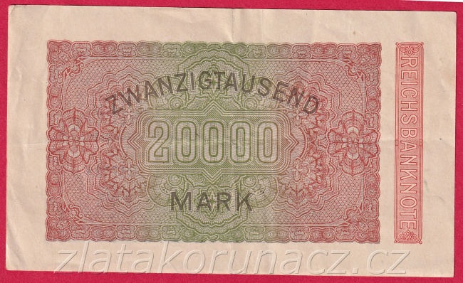 Německo - 20.000 mark 20.2.1923 - série P-PR