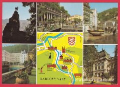 Karlovy Vary - pohled na části města