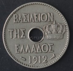 Řecko - 5 lepta 1912