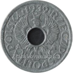 Polsko - 5 groszy 1939 zinek