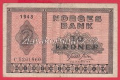 Norsko - 2 kroner 1940-50