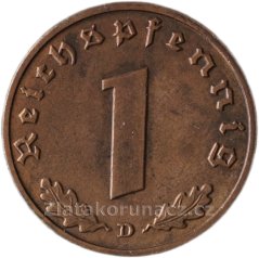 Německo - 1 Reichspfennig 1938 D