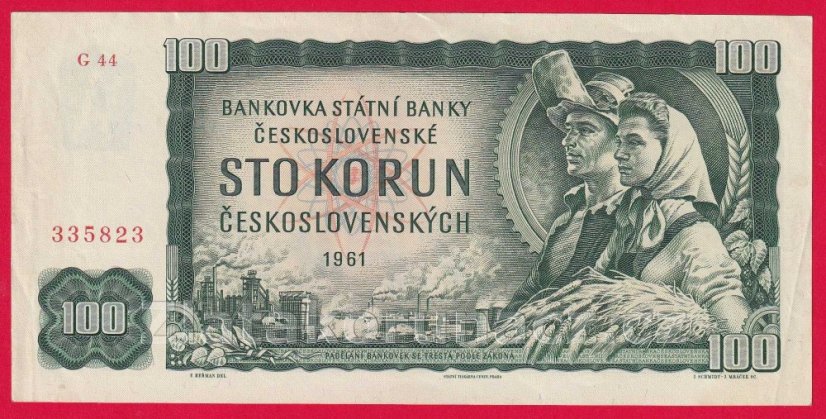 Československo - 100 Korun - 1961 G 44