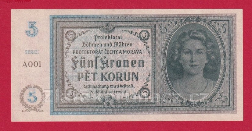 5 korun 1940 A 001