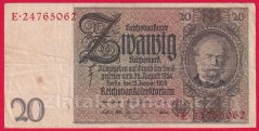 Německo - 20 Reichsmark 22.1.1929 - série E - G- 8 m.č.