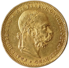 Zlatá mince Rakousko - Uhersko - 20 Koruna 1896