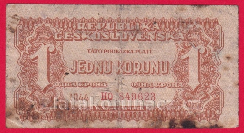 1 koruna 1944 HO