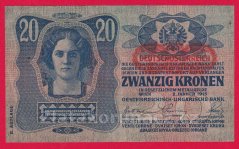 Rakousko-Uhersko - 20 Kronen 1919 II. vydání 1187