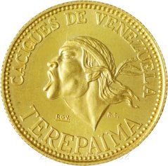 Zlatá mince - Venezuela - 20 Bolívarů 1957
