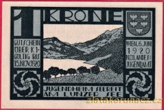 Lunzer See - NÖ. Landesjugendamt - 1 koruna - 1920 - modrá