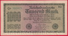Německo - 1000 mark 15.9.1922 - série Qe-RD