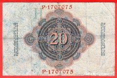 Německo - 20 mark 19.2.1914 - série P