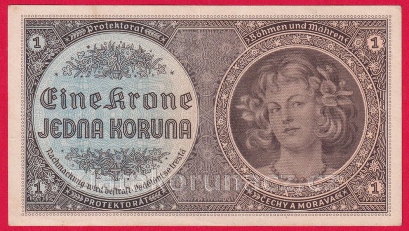 1 koruna 1940 D 078