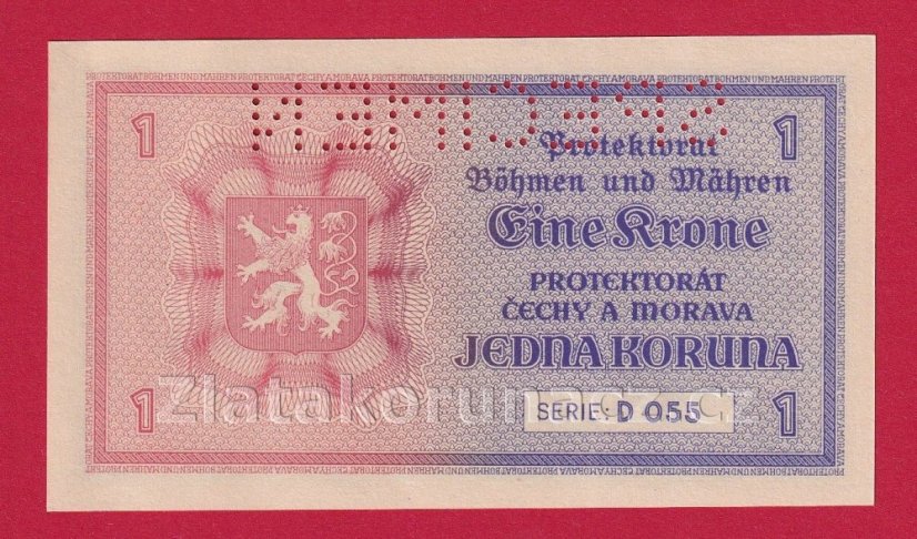 1 koruna 1940 D 055
