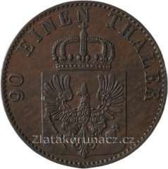 Prusko - 4 pfenninge 1862 A