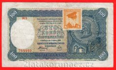 100 Ks 1940 + kolek, I. vydání M3 neperf.