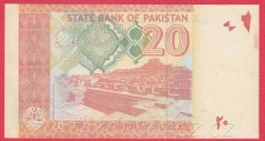 Pákistán - 20 Rupees 2014