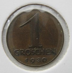 Rakousko - 1 groschen 1930