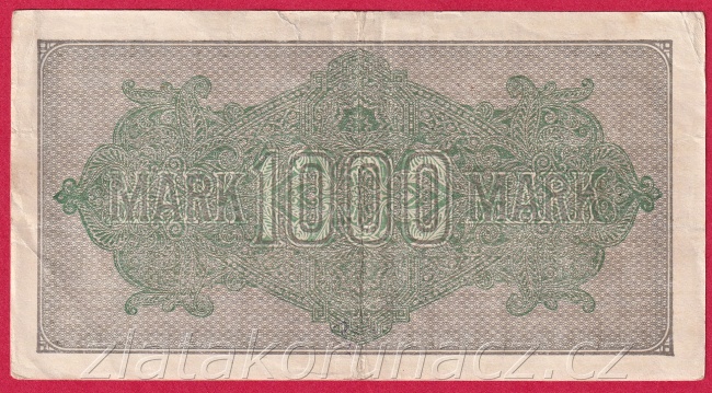 Německo - 1000 mark 15.9.1922 - série Mb-NF