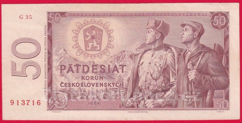 Československo - 50 korún 1964 G 35