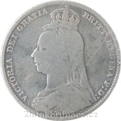 Anglie - 1/2 crown 1892