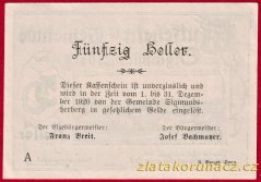 Sigmundsherberg - 50 haléřů - 1920