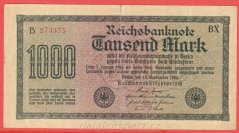 Německo - 1000 mark 15.9.1922 - série B-BX - 6 m.č.