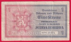 1 koruna 1940 D 011 Neperf.