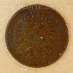 Německo - 2 Reich Pfennig 1874 B