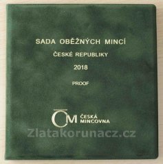 Sada mincí 2018 - Proof - Semišový obal