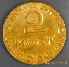 Německo - Aachen - 2 marka 1920
