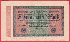 Německo - 20.000 mark 20.2.1923 - série T-BW