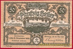 Stiftes Göttweig - 50 haléřů - 1920 - zelená