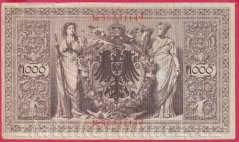 Německo - 1000 mark 21.4.1910 - série J-Q-červená