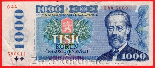 Československo - 1000 Korun 1985 C 44