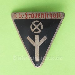 Německo-Třetí říše - Odznak německého spolku žen NSF, signováno