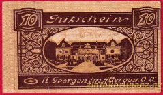 St. Georgen - 10 haléřů - 1920 - hnědá