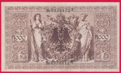 Německo - 1000 mark 21.4.1910 - série A-Z zelená