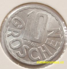 Rakousko - 10 groschen 1965