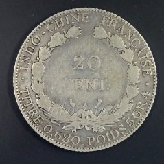 Francouzská Indočína - 20 centimes 1927 A