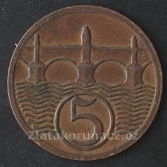5 haléř 1923