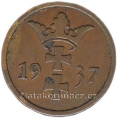 Polsko - Gdaňsk - 2 pfennig 1937