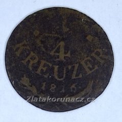 1/4 Krejcar 1816 S